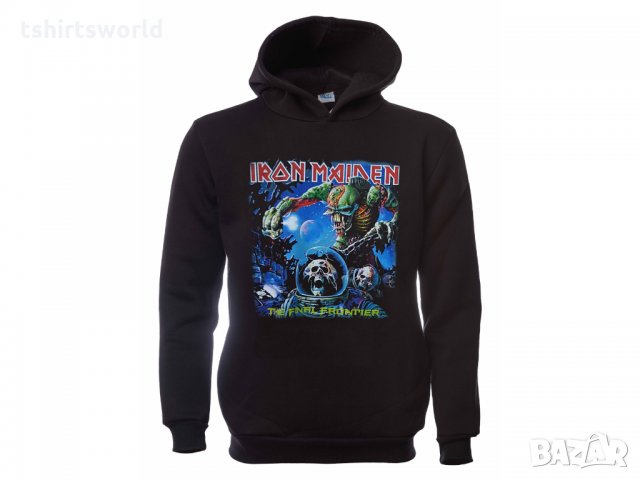 Нов мъжки суичър с дигитален печат на музикалната група IRON MAIDEN - The Final Frontier, снимка 11 - Суичъри - 31757654