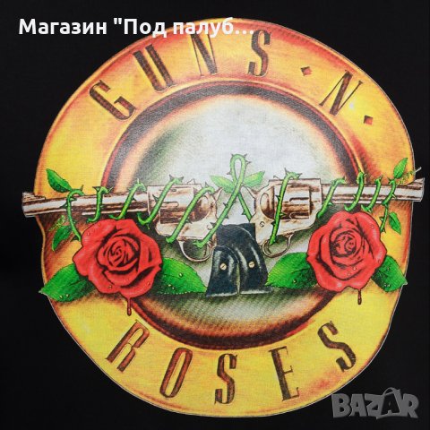 Нов мъжки суичър с логото на музикалната група GUNS N'ROSES, снимка 2 - Суичъри - 27532429