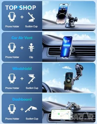 Ново Бързо безжично зарядно за кола 15W, съвместимо с iPhone и Galaxy, снимка 8 - Зарядни за кола - 49321320