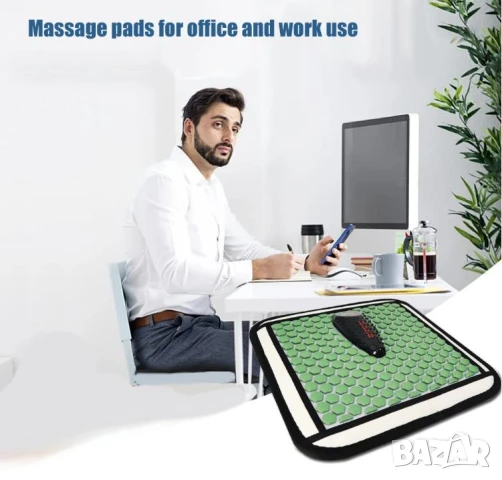 Майфан Турманиевa Вибро Масажна Постелка Термотерапия Фотонна Терапия Червен Фотонен Инфрачервен Лъч, снимка 4 - Масажори - 50952753