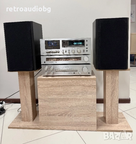 🔉Ретро аудио система сет LUXMAN - усилвател, дек, тунер + тонколони Arcus🔉, снимка 6 - Аудиосистеми - 52665300