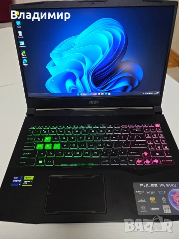 Геймърски MSI 15 / i9-13gen / DDR5 / ssd / 165hz