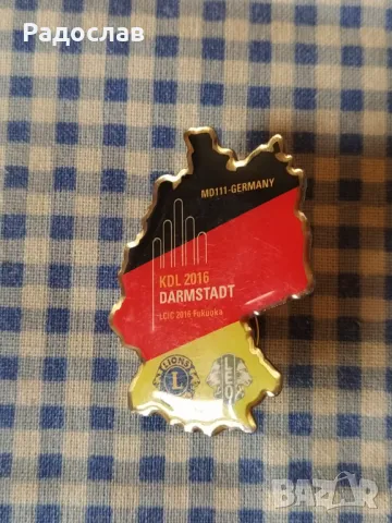 значка Лайънс клуб Германия , снимка 2 - Колекции - 50211626