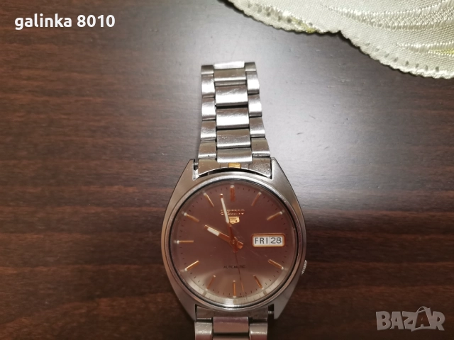 Стар часовник Сейко, снимка 3 - Антикварни и старинни предмети - 52585478