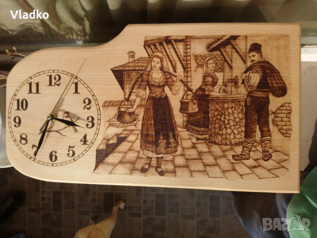 Дървен часовник , снимка 12 - Декорация за дома - 36695496
