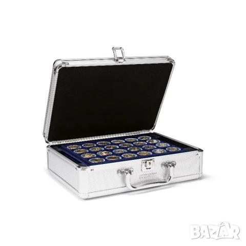 Алуминев куфар с 6 табли CARGO S6 за 112 монети - Leuchtturm, снимка 5 - Нумизматика и бонистика - 51181697