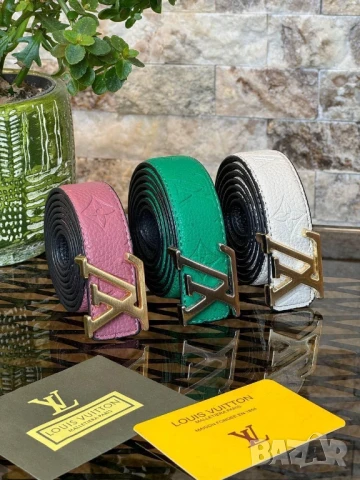 колани от естествена кожа в кутия louis vuitton , снимка 6 - Колани - 50970175