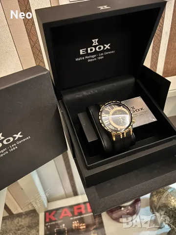 Edox Grand Ocean Decentrique Date Automatic FULL SET!, снимка 4 - Мъжки - 56434669
