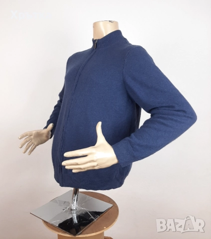 A.W.Dunmore - Мъжка жилетка с цип от коприна и кашмир р-р L, снимка 3 - Пуловери - 52424862