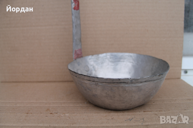 Медно калайдисано канче за чешма 1900-та година , снимка 2 - Антикварни и старинни предмети - 44558930