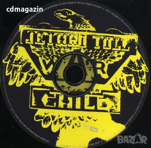 Компакт дискове CD Jethro Tull – WarChild, снимка 3 - CD дискове - 35143542