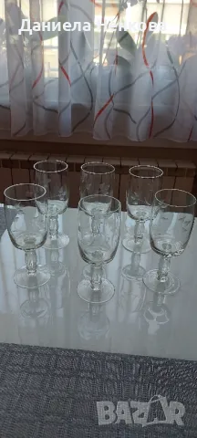 Кристални чаши за вино, снимка 4 - Сервизи - 48797503