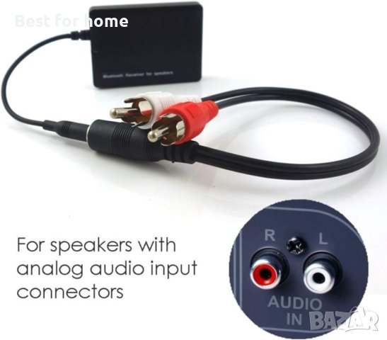 Безжичен Bluetooth Audio Receiver AUX адаптерс 3,5 мм жак,Универсален,Радио за кола, снимка 5 - Ресийвъри, усилватели, смесителни пултове - 42901537