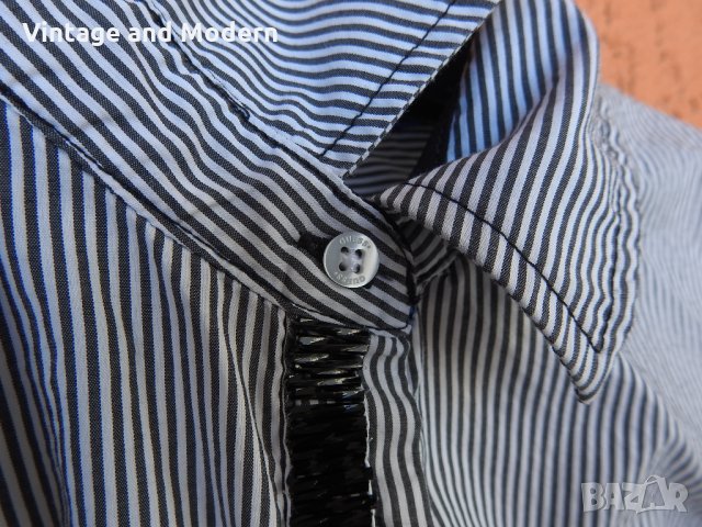 GUESS официална дамска риза сиво раирана оригинална (S), снимка 7 - Ризи - 34339256