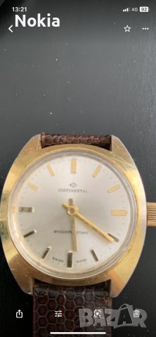 Vintage CONTINENTAL Shockresistant Gold Plated 17Jewels EB8800 Swiss From 1960's, снимка 6 - Мъжки - 39973477