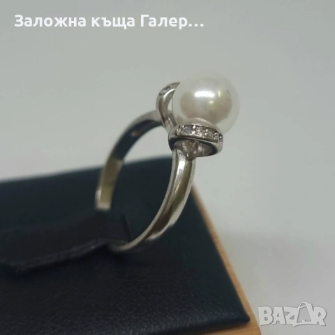 Нов сребърен пръстен с инкрустации – 925 проба, снимка 3 - Пръстени - 54214633