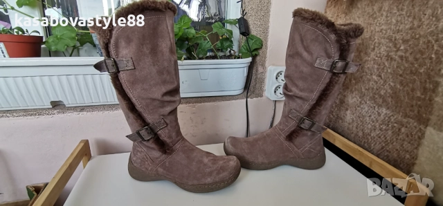 Ботуши G. H. Bass&Go 38.5н.Естествена велур , снимка 4 - Дамски ботуши - 52957367