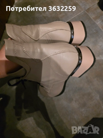 Боти естествена кожа , снимка 3 - Дамски боти - 53301361
