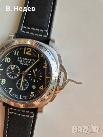 LUMINOR PANERAI Daylight, quartz chronograph, каса 44мм, японски кварцов механизъм, снимка 8 - Мъжки - 56215250