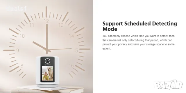 ANNKE 3MP WiFi IP Смарт Безжична Камера Двупосочно Аудио Видео Обаждане Нощна Лампа O-Kam Pro APP, снимка 10 - IP камери - 48889849