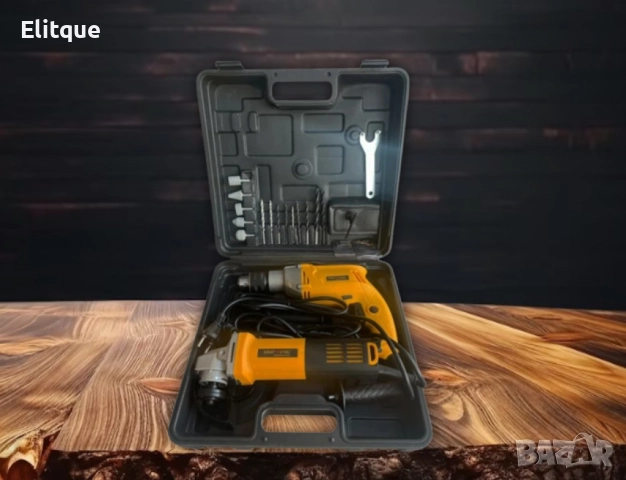 Комплект 2 в 1 бормашина и ъглошлайф на ток, снимка 5 - Друга електроника - 52830748