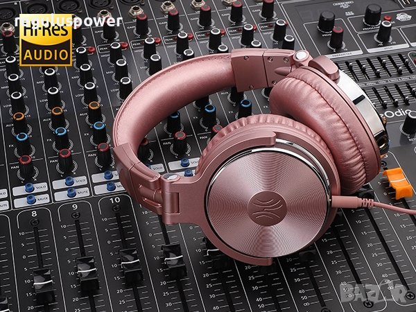 Слушалки Hi-res OneOdio Studio Pro 10 Rose Gold, 20 Hz-40 KHz, 32 Ом, 1600 mw, 6.35/3.5 mm, снимка 14 - Слушалки и портативни колонки - 42484908