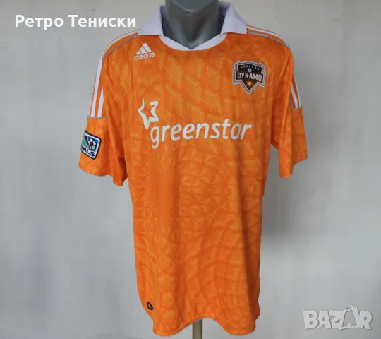 Тениска Houston Dynamo — Домакински adidas — Мъже размер XL Оранжево (сезон 2011)