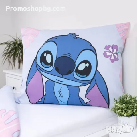 Спален комплект Лило и Стич, 100% памук, 2 части, 140x200 см, снимка 4 - Спално бельо - 50229069