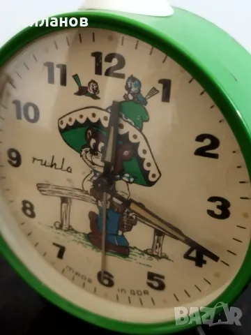 Стар механичен будилник, настолен часовник, снимка 2 - Антикварни и старинни предмети - 49880653