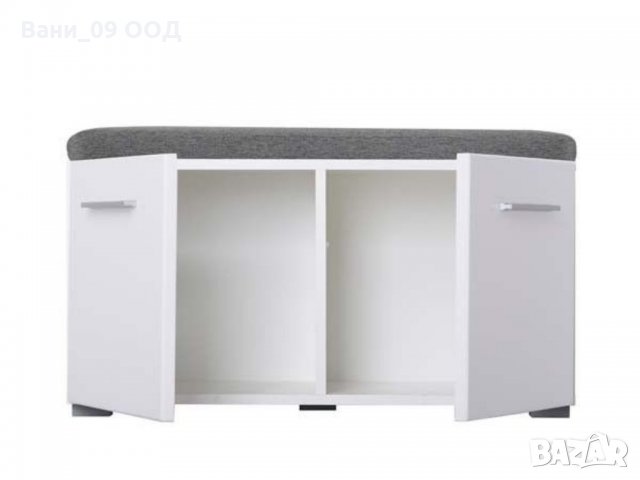 Шкаф за обувки с пейка и възглавница, снимка 2 - Шкафове - 35429801