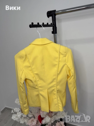 Алеса Alessa жълто сако размер S, снимка 6 - Сака - 52114242