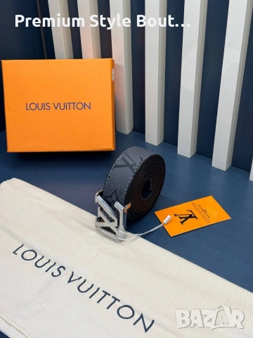 Колани Louis Vuitton от естествена кожа в кутия 3см, снимка 17 - Колани - 53933837