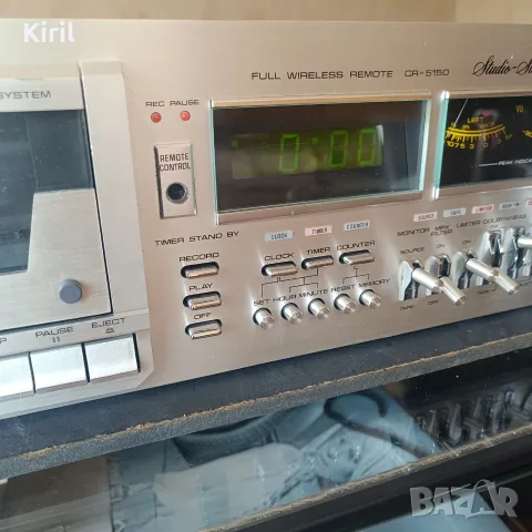 Триглав касетен дек Fisher_CR-5150 с оригинално дистанционно, снимка 6 - Декове - 56138170