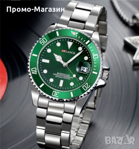 Луксозен мъжки кварцов часовник ARLANCH/Международна гаранция 12 месеца, снимка 8 - Мъжки - 31943261