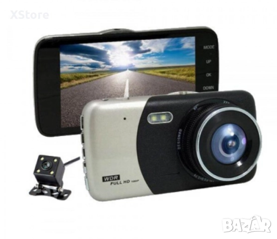Видеорегистратор с камера за задно виждане WDR Full HD 1080