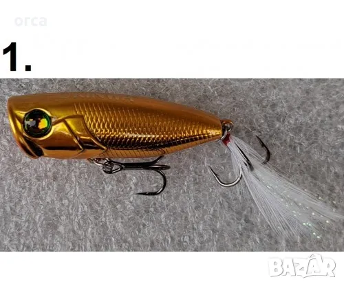 Попер воблер OKINWA Chinu Popper – Повърхностна примамка за хищници, снимка 2 - Такъми - 47860598