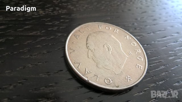 Mонета - Норвегия - 1 крона | 1983г., снимка 2 - Нумизматика и бонистика - 31893387