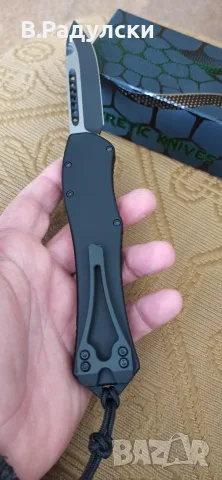 Heretic Knives Hydra V4 S/E Automatic Knife Black Al (3.6" Two-Tone) , снимка 14 - Ножове - 56460454