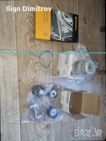 Пълен комплект водна помпа-ролка и ремъци немски внос от германия