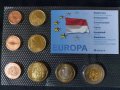 Пробен Евро сет - Монако 2010 , 8 монети 