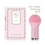 SVK CUTILY 3-в-1 звукова четка за почистване на лице от силикон с подгряване, почистващ масажор за л, снимка 2