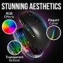 Геймърска безжична мишка KLIM Blaze X RGB, със станция за зареждане +дълготрайна батери+до 12000 DPI, снимка 12