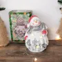 5331 Светеща керамична фигура Снежко с лопатка, 13 см, снимка 3