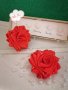 Аксесоари за коса ''Бяла и червена роза'', снимка 9