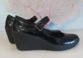 CLARKS черни, лачени – на платформа, № 40, снимка 7