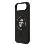Оригинален кейс Karl Lagerfeld Silicone Double Heads And Circle MagSafe, За iPhone 17 Air (6.9), Чер, снимка 4