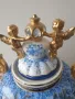 RK Dresden 46см/Дрезден голяма стара немска порцеланова ваза-урна с дръжки/херувими-ангели, снимка 3