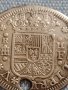Сребърна монета 2 реала 1723г. Филип пети Сеговия Испания 28827, снимка 2