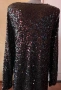 Черна рокля с пайети., снимка 5