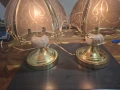 Порцеланови руски съветски нощни лампи вълшебни три позиционни витраж, снимка 17